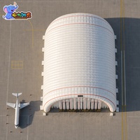 Abri de maintenance et de stockage d'avions sur mesure à grande portée pour services aériens – Tente hangar gonflable portable pour avions