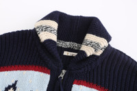 Cardigan Homme Personnalisé BSCI/WRAP - Pull Épais d'Hiver à Col en V avec Fermeture Éclair, Manches Longues, Anti-Plis, Anti-Rétrécissement, Anti-Boulochage