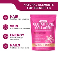 Capsules de collagène et de glutathion OEM 3500 mg avec acide hyaluronique antioxydant et vitamine C pour la croissance saine des cheveux, des ongles et des os
