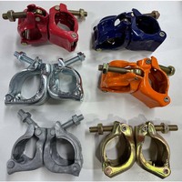Penjepit Perancah, Kopling Perancah, Kopling Putar, Kopling Tetap, 48.3mm, Baja Galvanis Q235, BS1139/EN74, Pipa Perancah