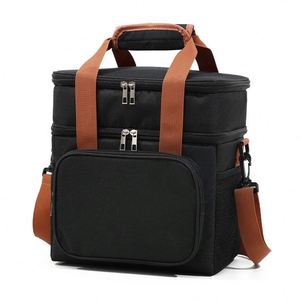 Customize <b>Lunch</b> Bag <b>for</b> Women <b>Men</b> Double Deck <b>Lunch</b> <b>Box</b> Leakproof Insulated Soft Large Adult <b>Lunch</b> Cooler Bag <b>for</b> Work - Product Image 3