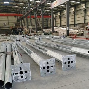 Poteau d'éclairage extérieur conique en acier galvanisé, résistant au vent, 3-35m, pour jardin, parc, autoroute, éclairage routier - Product Image 5