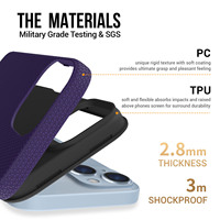 Pour Apple iPhone 15 antichoc TPU + PC étui rigide pour iPhone 14 16 Plus 13 12 11 Pro Max coque de protection anti-chute pour téléphone