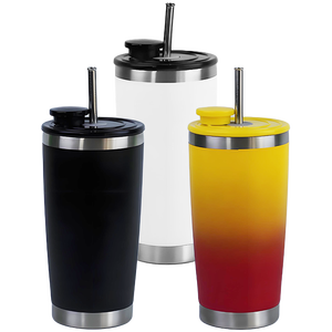Gobelet/Mug/Tumbler isotherme en acier inoxydable de qualité supérieure avec couvercle magnétique Ax* breveté et <span class=keywords><strong>paille</strong></span> rétractable automatique *hn-Premium pour cadeau de Noël - Product Image 6