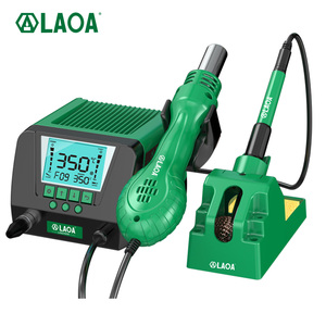 LAOA Sıcak Hava Tabancası Havya 2'si 1 arada Dijital Ekran Termostat İğne Ucu 230 V Lehimleme İstasyonu Kaynak Tamir Araçları - Product Image 1