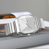 Montre à quartz pour homme SKMEI 9393 avec cadran texturé, verre de haute qualité, étanche 3ATM, acier inoxydable, luxe personnalisé, Relojes