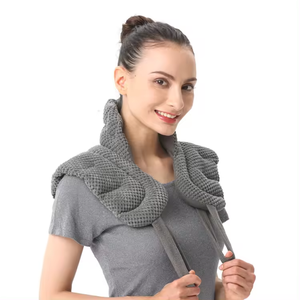 Enveloppe <span class=keywords><strong>de</strong></span> cou micro-ondes enveloppement <span class=keywords><strong>de</strong></span> cou pondéré enveloppement d'épaule chauffé <span class=keywords><strong>oreiller</strong></span> <span class=keywords><strong>de</strong></span> graines naturelles humides sac <span class=keywords><strong>de</strong></span> blé avec poignées - Product Image 4