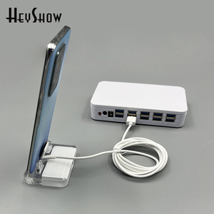 نظام عرض أمان مضاد للسرقة بـ 4-10 منافذ للهواتف المحمولة، مصنوع من البلاستيك ABS مع جهاز استشعار للحركة وإنذار، 15 كابلًا، تطبيق الحياة الذكية 360 درجة - Product Image 1