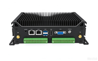Ordinateur industriel 2-4 RS232/RS485 8 entrées/sorties GPIO, processeur i7, 9V~36V, double port LAN, micro PC sans ventilateur avec 8-10 ports USB