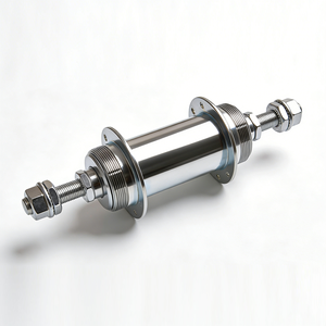 Ruedas de Bicicleta <span class=keywords><strong>MTB</strong></span>/BMX Delanteras/Traseras de Acero Galvanizado - Eje Atornillable con Rodamientos Sellados, Cuerpo de Freehub HG Tipo Tuerca, Duraderas, 36 Radios - Product Image 2