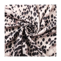 Tela de Punto Elástica con Estampado de Leopardo, 95% Poliéster, 5% Elastano, para Vestidos