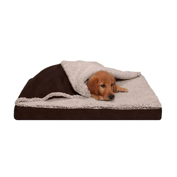 Оптовая продажа, экологичные неразрушаемые плюшевые диваны-кровати для собак