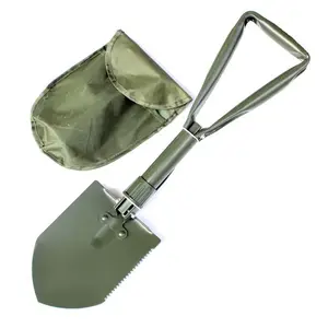 27 Inch Carbon Stalen Spade Tuin Hand Graven Gereedschap Hout Handvat Kleine Opvouwbare Kamp Schop