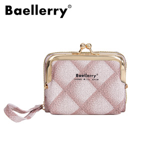 กระเป๋าใส่เหรียญขนาดเล็ก Baellerry พร้อมสายคล้องมือ ลายพิมพ์เพชร สำหรับผู้หญิง ใช้ได้ทุกวัน - Product Image 5