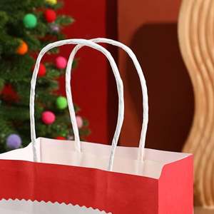 Hot Sale High Quality Eco-Friendly Durable Santa Claus Kraft Paper Tote <b>Bag</b> Christmas Gift Shopping Promotion Candy <b>Bags</b> - Product Image 4