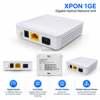 Modem Fiber Optik Gigabit XPON 1GE ONU ONT, Mendukung HGU SFU PPPoE Mode Bridge, Unit Jaringan Optik Mode Ganda