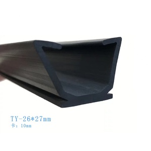Joint <span class=keywords><strong>en</strong></span> caoutchouc floqué EPDM <span class=keywords><strong>PVC</strong></span> pour levage automobile, joint de glissière de vitre, diverses spécifications, joint de porte coulissante <span class=keywords><strong>en</strong></span> verre, bande de joint <span class=keywords><strong>en</strong></span> forme de <span class=keywords><strong>U</strong></span> - Product Image 3