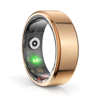 D SHR acier inoxydable fréquence cardiaque étape comptage doigt anneau pour hommes femmes anneau intelligent avec anneau de test de pression artérielle d'oxygène sanguin