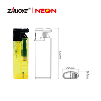 Briquet électronique pliable MK pour cuisine, torche à gaz miniature avec couteau, boîte de présentation, cigarettes en plastique, coupe-vent moderne