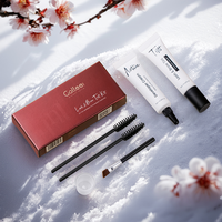 Kit de teinture pour cils Gollee Private Label, crème teintante pour sourcils, gel teintant pour cils et sourcils naturels