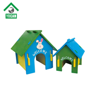 Maison pour animaux de compagnie YOCAN personnalisée en gros pour lapins cage pour hamsters vivants en bois de pin pour rongeurs prix de gros