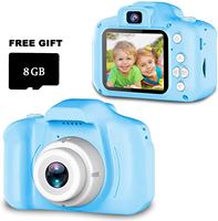 Enfants Caméra Vidéo Numérique Mini Rechargeable Caméra Antichoc 8MP HD  Toddler Caméras Enfant Caméscope Rose