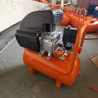 Compresseur d'air à piston portable 2HP 24L, manomètre à double pression à entraînement direct avec vannes de régulation, vente d'usine