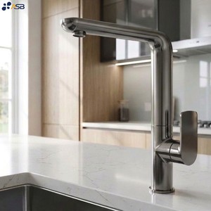 Miscelatore per lavabo moderno <span class=keywords><strong>Bassini</strong></span> <span class=keywords><strong>Bassini</strong></span> in rame con valvola in ceramica, design flessibile, getto aerato, oro rosa spazzolato - Product Image 3