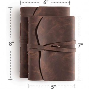 Custom <b>Spiral</b> Binding PVC Journal Diary with Vintage Design for Writing and Gift Use - Product Image 3