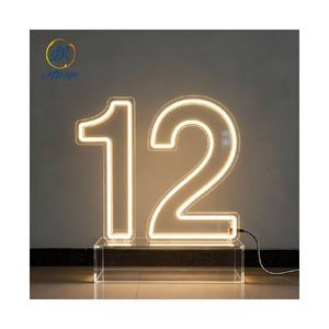 Letrero de Acrílico con Luz de Neón Personalizado para <span class=keywords><strong>Alquiler</strong></span> de Fiestas, Letreros de Acrílico con Luz de Neón de 3 y 4 Pies, Números y Letras de Acrílico Iluminados para Decoración de Bodas y <span class=keywords><strong>Eventos</strong></span> - Product Image 1