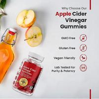 Gommes au vinaigre de cidre de marque privée OEM ODM, 1000mg pour la perte de poids détox énergétique et le nettoyage gommes Acv naturelles, vente en gros gratuite
