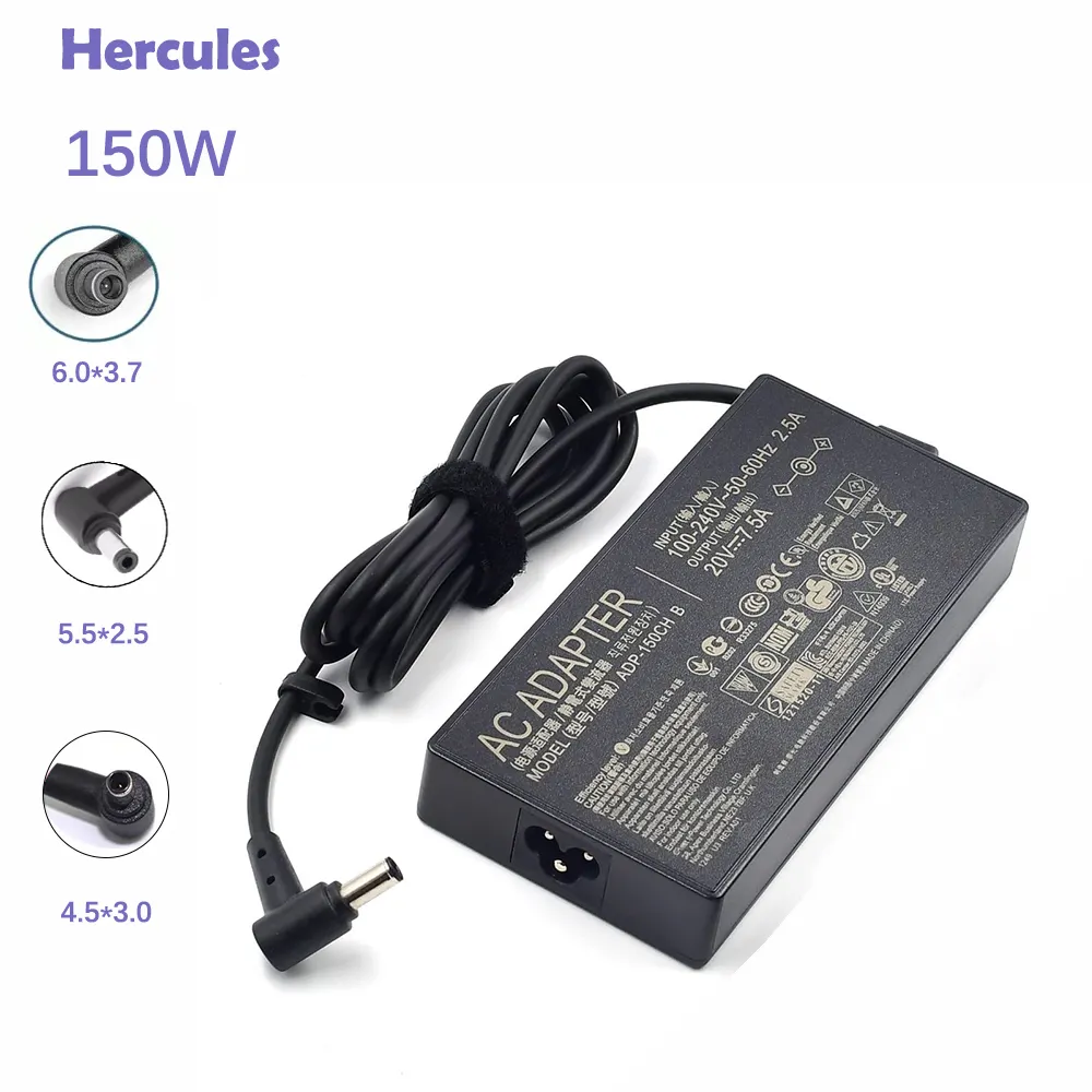 Pengisi daya Laptop/adaptor catu daya 20V 7,5a 150W 6.0*3.7/5.5*2.5/4.5*3.0 untuk ASUS ROG Strix GL703VD TUF Gaming FX705DD