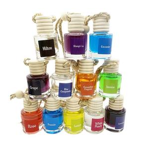 Flacon de parfum pour voiture en forme de cylindre rond de 5 ml et 8 ml avec cordon - Product Image 6