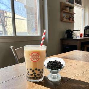 Perles de Bubble Tea Casher de Qualité Supérieure BobaPlanet – Boules de Tapioca de Haute Qualité Fabriquées à Taïwan, Moelleuses, Prêtes à Cuisiner et à Manger (Boîte) - Product Image 1