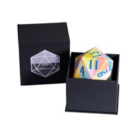 Pour Udixi Logo personnalisé 55mm RPG polyédrique D & D résine D20 20 côtés dés avec donjons et Dragons en plastique donjons Dragons dés
