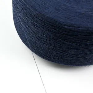 Alta calidad de punto de extremo abierto teñido hilo de algodón torcido mezclado para tejer