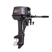 Motor Tempel Himarine 9.8HP 2 Tak Short Shaft, Mesin Kapal Bensin Kompatibel Dengan Motor Tempel Tohatsu 9.8HP