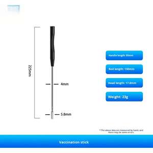 Aiguille d'inoculation microbiologique <span class=keywords><strong>de</strong></span> <span class=keywords><strong>laboratoire</strong></span> - Matériaux en cuivre, plastique, nickel et chrome - Product Image 5