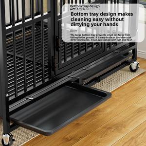 Eenvoudig Te Monteren Metalen Beweegbare Zware Hondenkennel Mooie Stevige Grote Huisdieren Huis Binnen Met Toilet Solide - Product Image 5