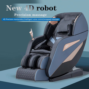 Ghế túi khí sang trọng 4D tin nhắn không trọng lực ai điều khiển giọng nói SL theo dõi ghế massage kép sang trọng toàn thân - Product Image 2