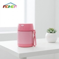 Aohea – Pot isotherme en acier inoxydable avec isolation intérieure en acier, pour soupes et aliments chauds, avec poignée