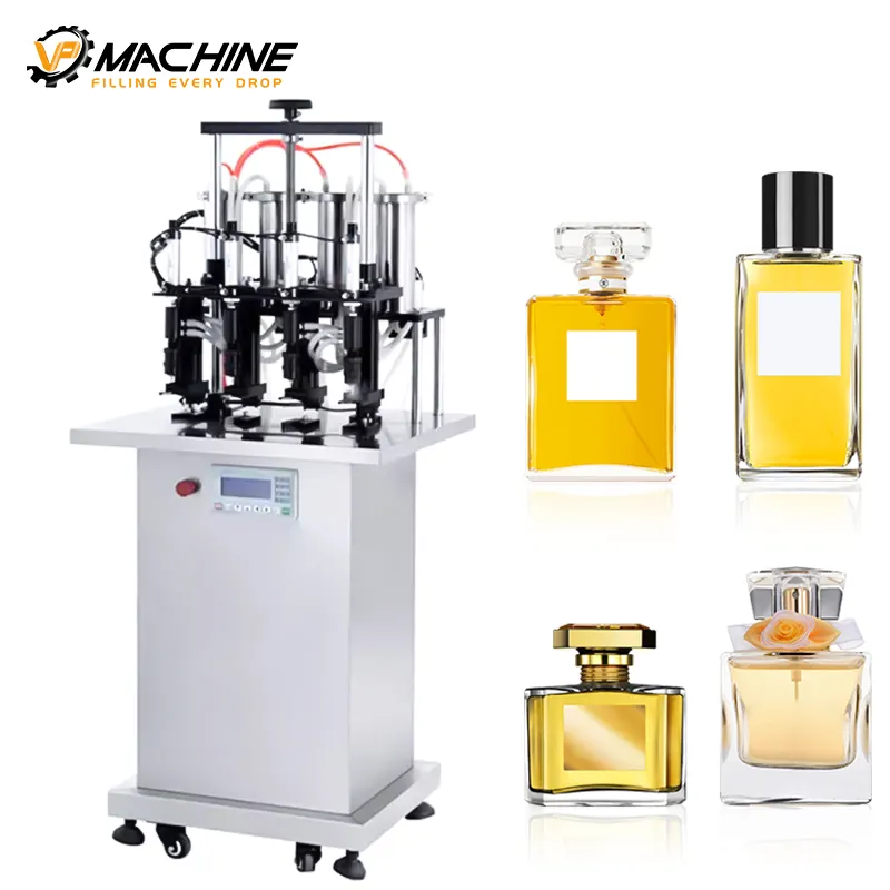 Máquina de llenado de perfume semiautomática, de alta precisión, venta directa de fábrica