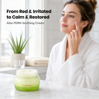 Crème à l'Aloe Vera PDRN en pot de 50 ml pour peaux abîmées, hydratation douce, récupération, soin du visage quotidien, douceur et éclat
