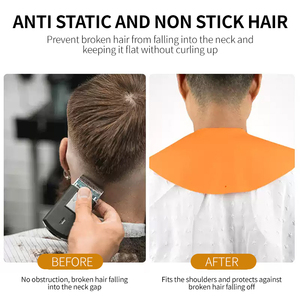 Manta Magnética para Cortar el Cabello en Barberías, Protector de Cuello de Silicona Suave, Almohadilla para Hombros para Teñir el Cabello, Anti-Desorden y Anti-Cabello Roto, Uso en Salones de Belleza - Product Image 3