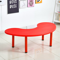 Table et chaise de jardin d'enfants, table de lune pour enfants, table de jeu de jouet en plastique domestique, table de lune épaissie pour bébé