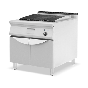 Offre Spéciale Équipement de Restaurant Pierre De Lave Grill Barbecue Portable Verticale QUALIFIÉE Griller Station Gaz Lave Rock Grill Avec Cabinet - Product Image 3