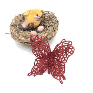 Adornos de mariposa artificial S18, decoración para árbol de Navidad, manualidades navideñas, adornos de mariposa para árbol de Navidad con purpurina - Product Image 6