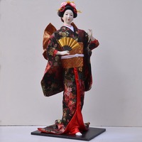 Vente en gros 55cm poupées Kabuki japonaises Geisha Kimono fille Statue nouveauté Figurine de collection pour la décoration de bureau à domicile