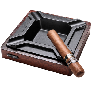 Cendrier en métal sans fumée de qualité supérieure conception européenne forme carrée Durable coupe-vent facile à nettoyer élégant porte-cendres de table Restaurant - Product Image 4