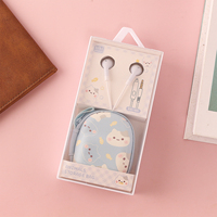 KIKI-401 headset kabel Handfree termurah headphone kabel grosir olahraga Gaming earphone kawat Macaron 3.5 MM dengan mikrofon